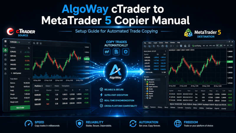 AlgoWay cTrader to MetaTrader 5 Copier Manual
