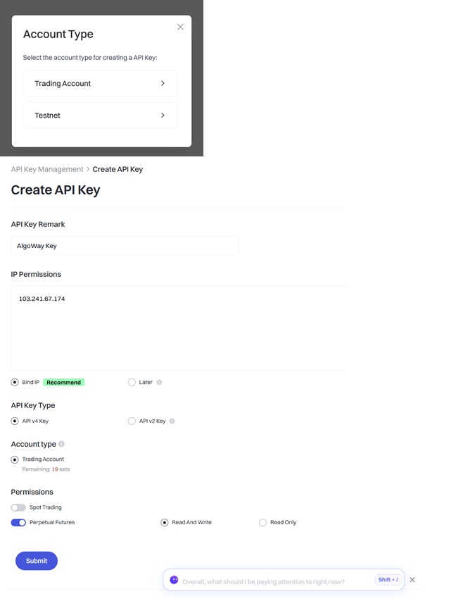 AlgoWay Gate.io integration guide