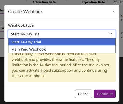 Create Gate.io webhook in AlgoWay